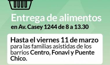 Entrega de alimentos del mes de marzo