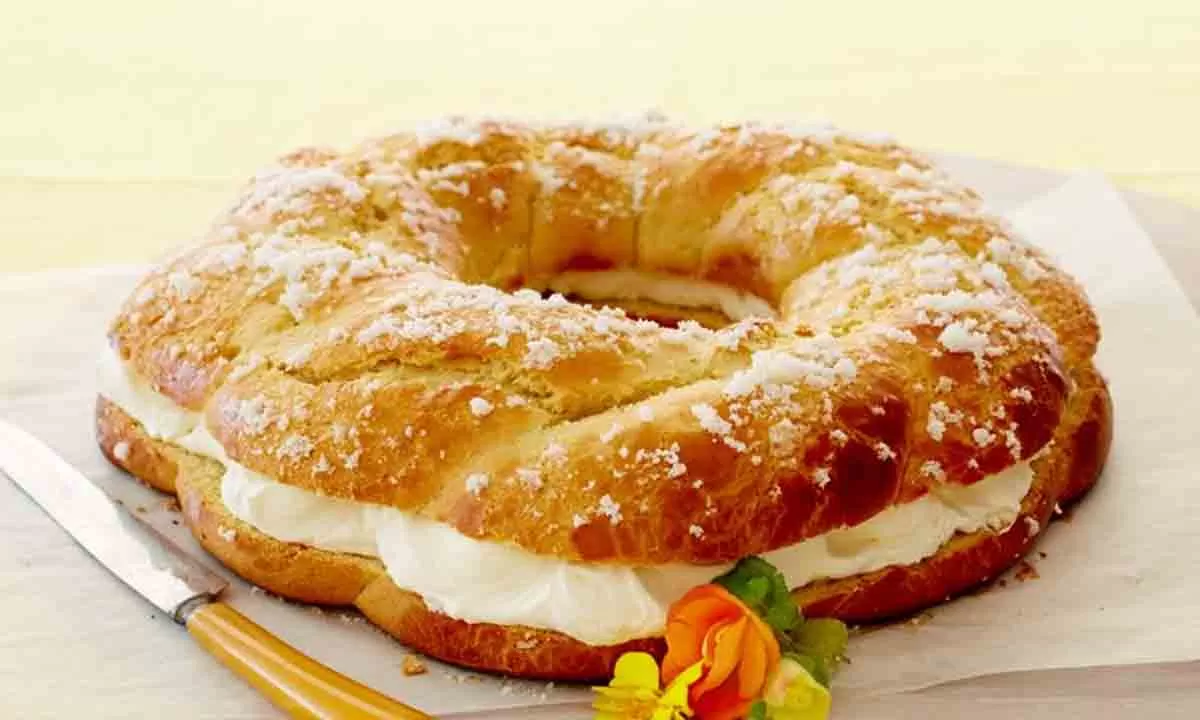 Rosca de Pascua rellena para hacer en casa