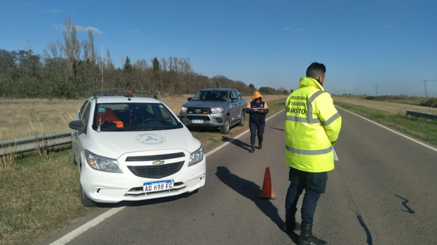 Ruta 3: por un socavamiento, recomiendan circular con precaución al norte de Villalonga