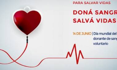  Día Mundial del Donante de Sangre. Ayudá a vivir!
