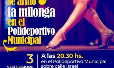 Se armó la milonga en el Polideportivo Municipal