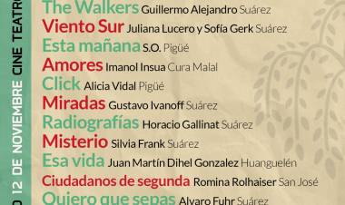 Son 22 los artistas seleccionados para la 2° edición del Festival de Cine de Coronel Suárez
