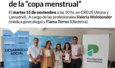 Charla informativa sobre el uso de la “copa menstrual”
