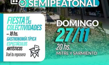 Inauguramos la Semi Peatonal Mitre con una espectacular Fiesta de las Colectividades