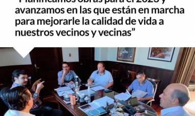 Se mantuvo una reunion planificando obras para el 2023