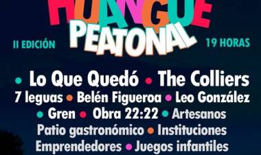 Se viene la 2° edición de #huanguepeatonal 