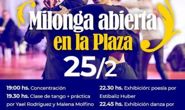 Milonga abierta en la Plaza