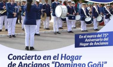 Concierto de la Banda Municipal de Música “Bartolomé Meier” en el Hogar de Ancianos