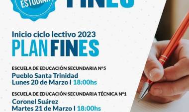 FINES:✍️ Inicio del ciclo lectivo 2023