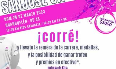 Huanguelén: carrera pedestre solidaria “San José 8k”