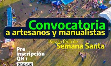 Inivitacion a todos los artesanos al encuentro cultural de Semana Santa 