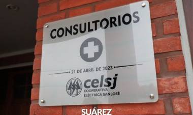 El Intendente Moccero acompañó a la Cooperativa Eléctrica San José en la inauguración de dos consultorios para la atención médica