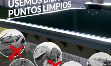 Puntos Limpios SÓLO para residuos SECOS