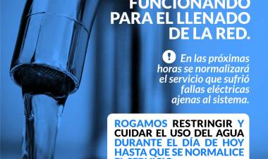 INFORMACIÓN IMPORTANTE SOBRE EL SERVICIO DE AGUA