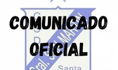 Comunicado del Club San Martín de Santa Trinidad