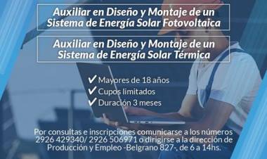 Cursos GRATUITOS de Auxiliar en diseño y montaje de energías renovables