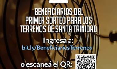 Sorteo de terrenos en Santa Trinidad: listado de beneficiarios