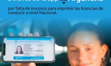 Se permitira la Licencia Digital a traves de la app MiArgentina