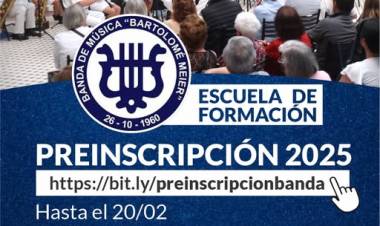 BANDA MUNICIPAL "BARTOLOMÉ MEIER": comienza un nuevo ciclo y queremos recibirte con todo