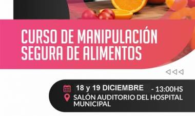 Gran concurrencia de participantes en el curso de Manipulación de Alimentos