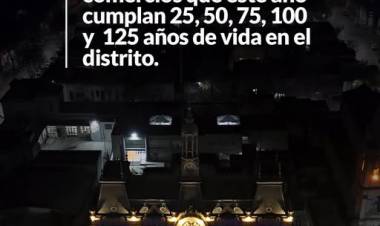 ATENCION: instituciones y comercios que cumplan sus 25, 50, 75, 100 o 125 años de vida institucional