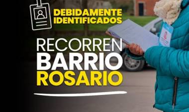 BARRIO ROSARIO: COMENZÓ UN NUEVO RELEVAMIENTO TERRITORIAL