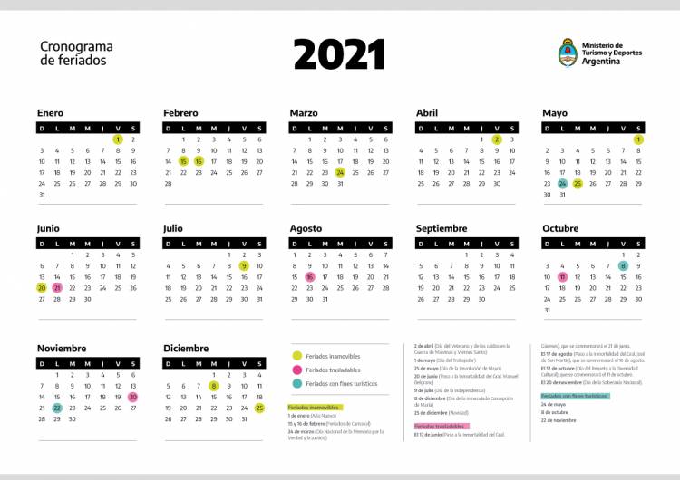 El Gobierno suspenderá el feriado puente del 24 de mayo