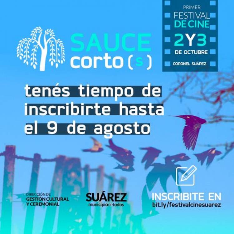 Festival de Cine de Coronel Suárez: tenés tiempo de inscribirte hasta el 9 de agosto