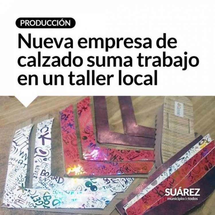 Nueva empresa de calzado suma trabajo en un taller local⠀