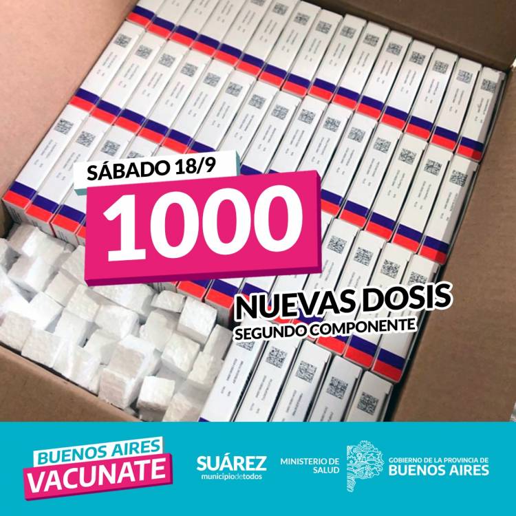 CONTINÚAN LLEGANDO SEGUNDAS DOSIS DE LA VACUNA CONTRA EL COVID-19 