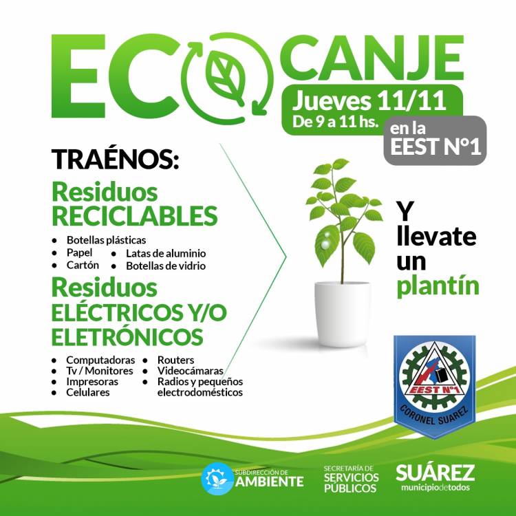 Jornada de EcoCanje en la Escuela Técnica N° 1