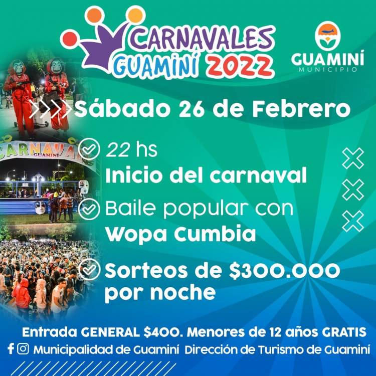 Último fin de semana de CARNAVALES 2022