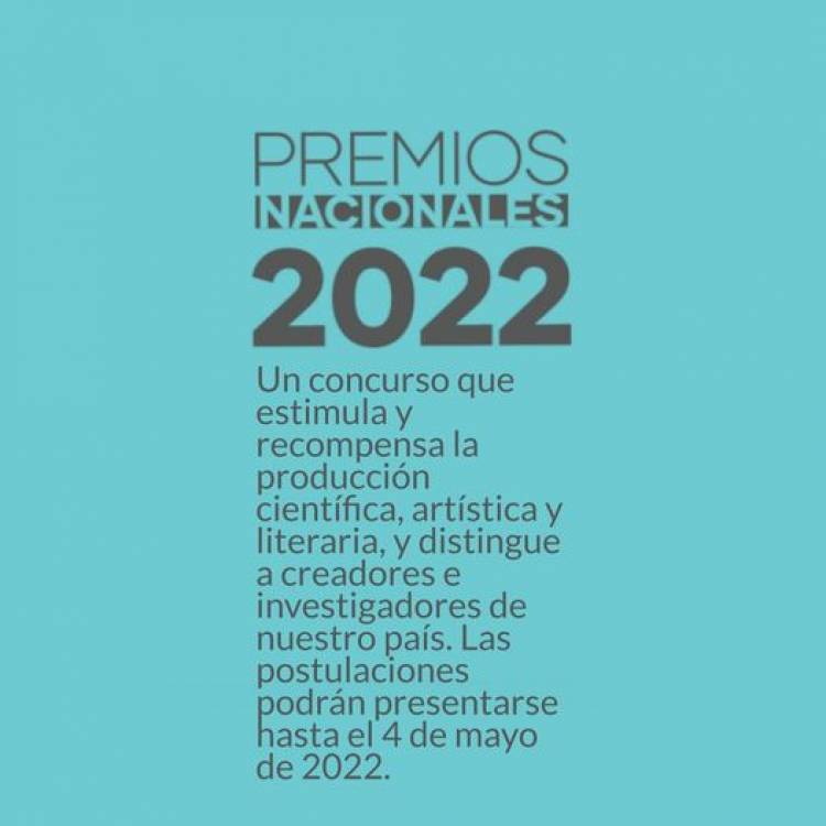 Cultura: nueva convocatoria a Premios Nacionales
