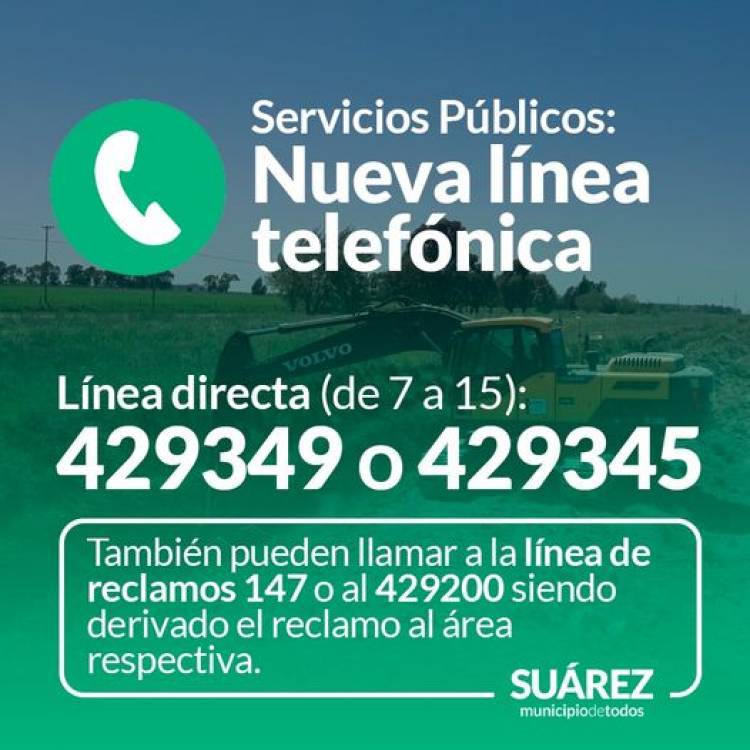 Servicios Públicos: nuevalínea telefónica
