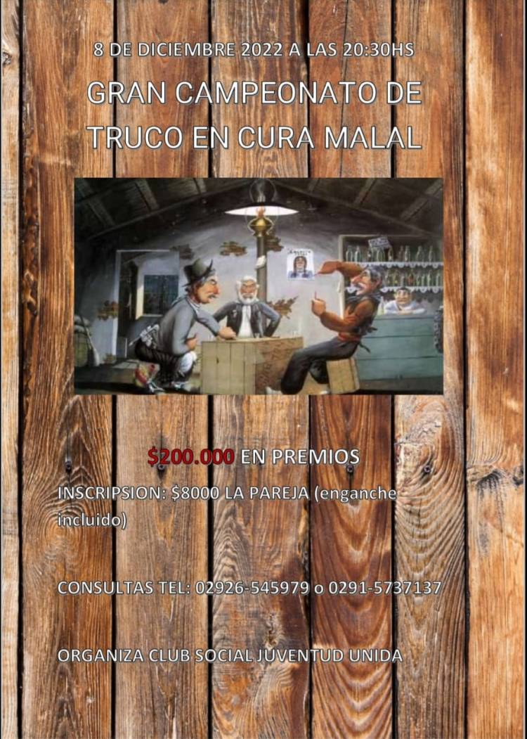 Campeonato de truco en Curamalal