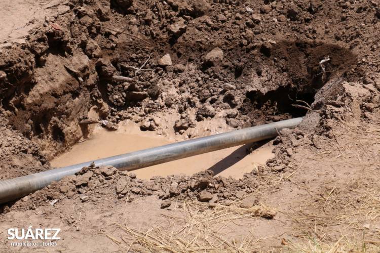 Avanza la obra de ampliación de la red cloacal en la ciudad cabecera