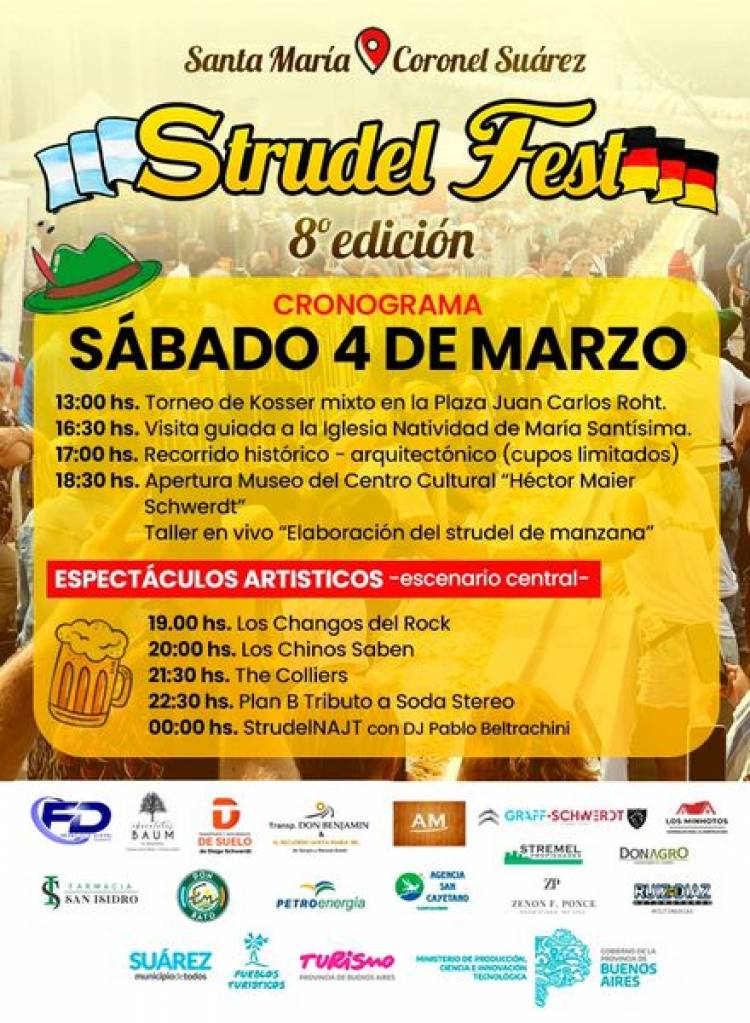 “Los Tipitos” presentes en la 8° edición de la Strudel Fest