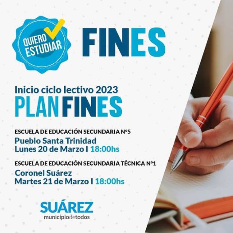 FINES:✍️ Inicio del ciclo lectivo 2023