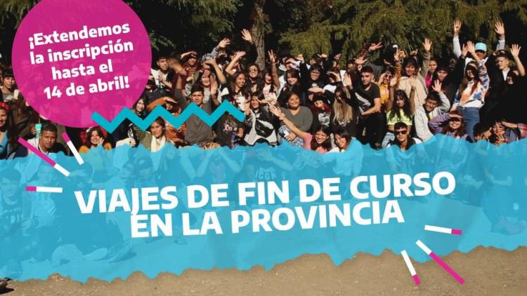 Se extendió la inscripción de la Promo '23 para el Viaje de Fin de Curso financiado por la Provincia