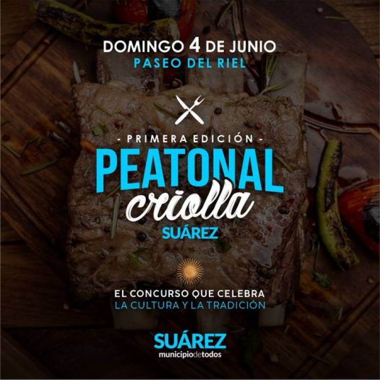 Se viene la "1° Peatonal Criolla en Suárez