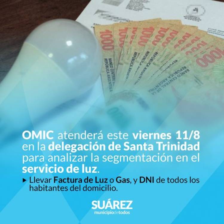 OMIC atenderá en la delegación de Santa Trinidad