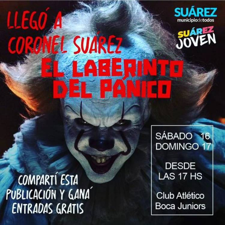 Llega el Laberinto Del Panico Sur a Suárez y nosotros sorteamos 3 pares de entradas