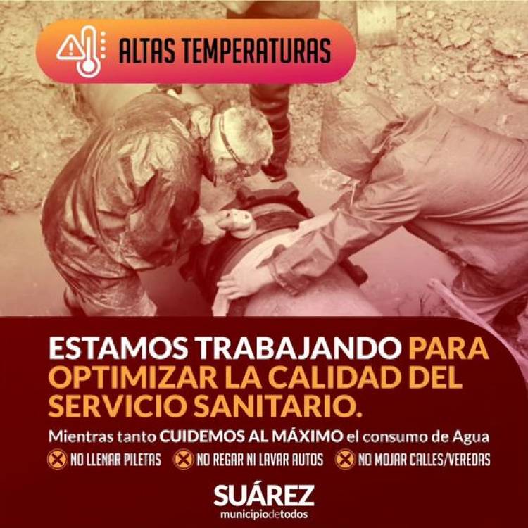 Estamos trabajando para optimizar la calidad del servicio sanitario