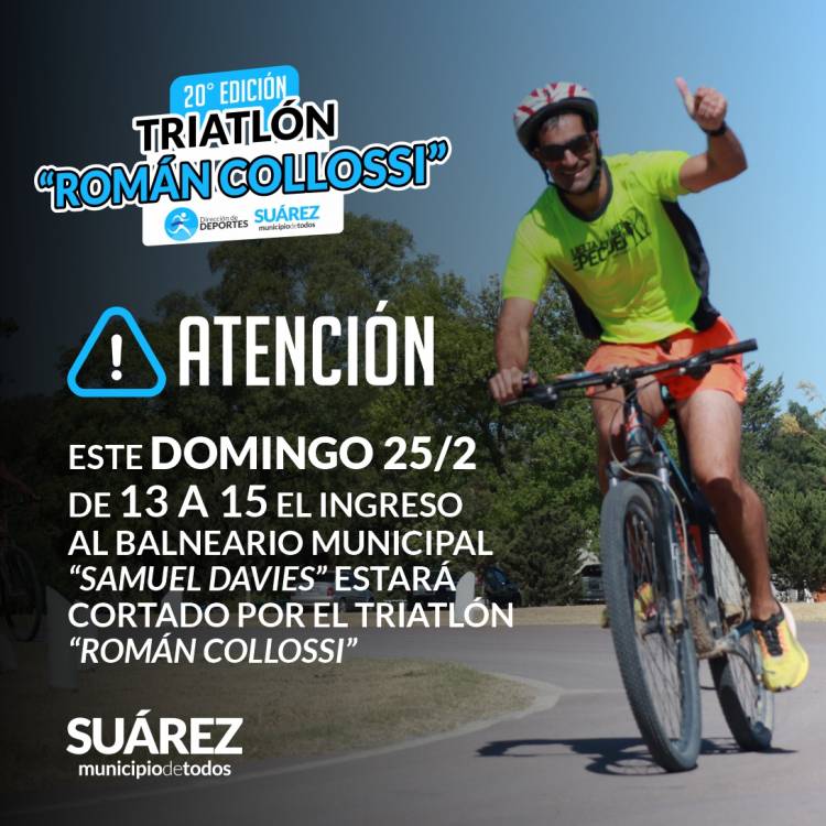 25/02: ingreso al Balneario Municipal “Samuel Davies” CORTADO 