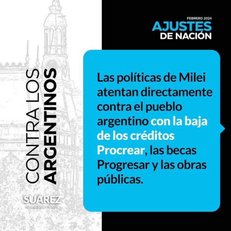 Moccero analizó cómo las políticas de ajuste de Milei atentan directamente contra nuestro Municipio