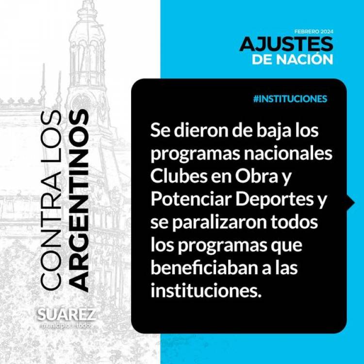 Moccero analizó cómo las políticas de ajuste de Milei atentan directamente contra nuestro Municipio