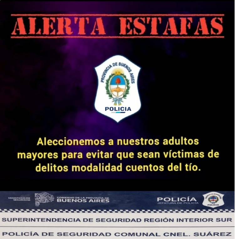 Parte de Prensa Policial: prevencion "Cuento del Tio"