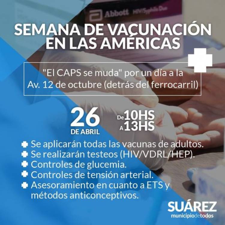 El CAPS San Martín atenderá en el Paseo del Riel 