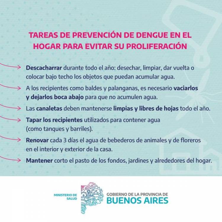Reiteramos las medidas de prevención para evitar criaderos de mosquitos