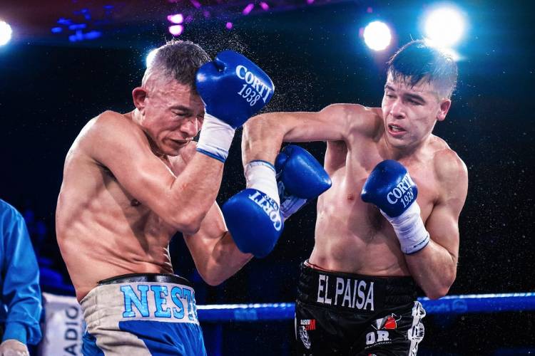 Triunfo de Santiago "El Paisa" Aliberti en la Federación de Box.